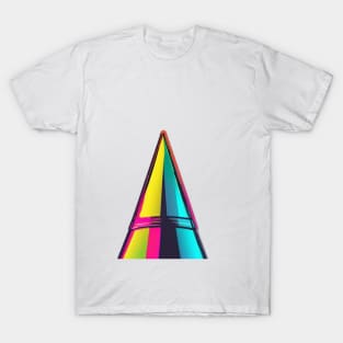 Neon Prism Spectrum - Vibrant Geometric Design No. 958 T-Shirt